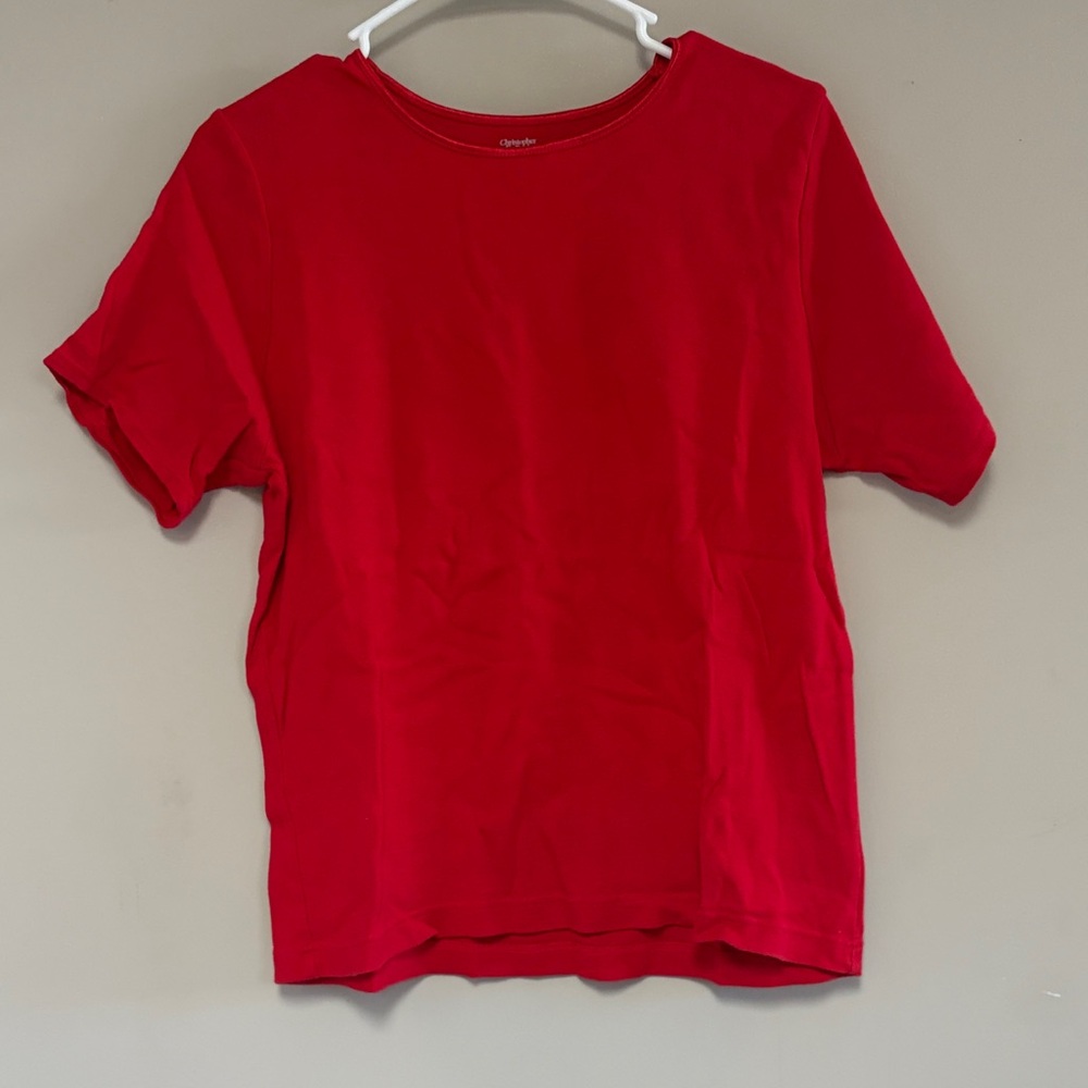 Christopher & Banks Classic Red Top